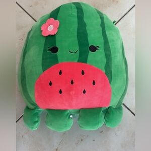 Squishmallows Large Jazwares Watermelon Plush with Flower
